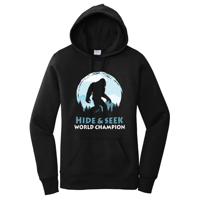 Bigfoot Hide And Seek Champion Women's Pullover Hoodie