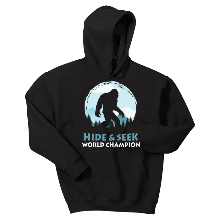 Bigfoot Hide And Seek Champion Kids Hoodie