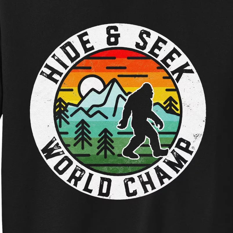 Bigfoot Hide And Seek World Champ Sasquatch Silhouette Sweatshirt