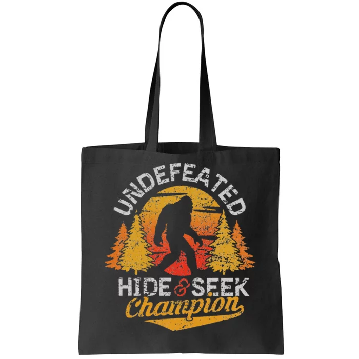 Bigfoot Hide and Seek Champion Sasquatch Tote Bag