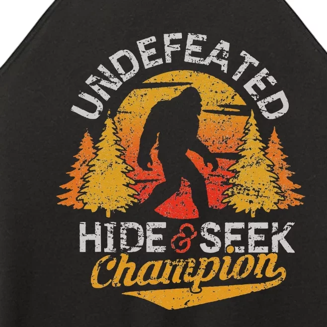 Bigfoot Hide and Seek Champion Sasquatch Women’s Perfect Tri Rocker Tank