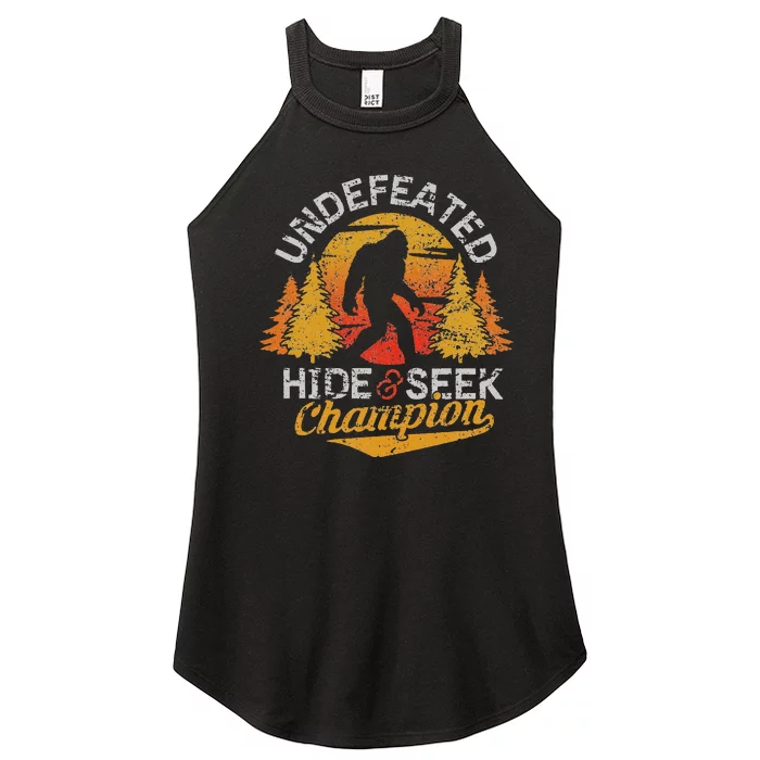 Bigfoot Hide and Seek Champion Sasquatch Women’s Perfect Tri Rocker Tank