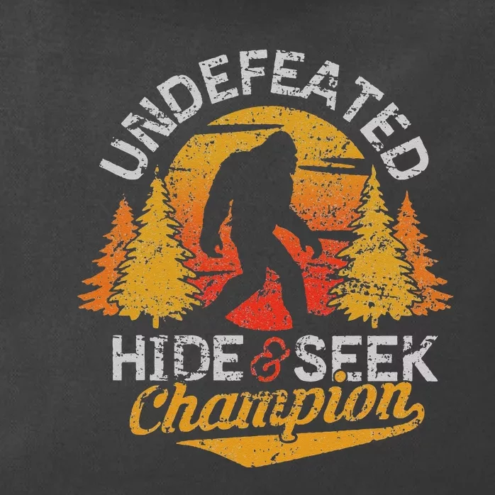 Bigfoot Hide and Seek Champion Sasquatch Zip Tote Bag