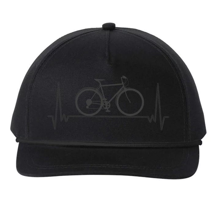 Bicycle Heartbeat Snapback Five-Panel Rope Hat