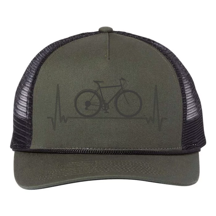 Bicycle Heartbeat Retro Rope Trucker Hat Cap