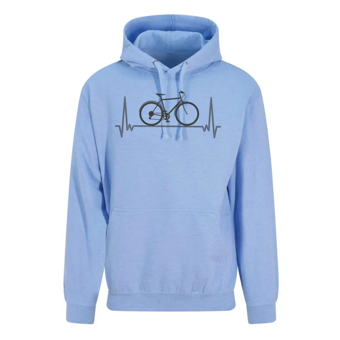 Bicycle Heartbeat Unisex Surf Hoodie