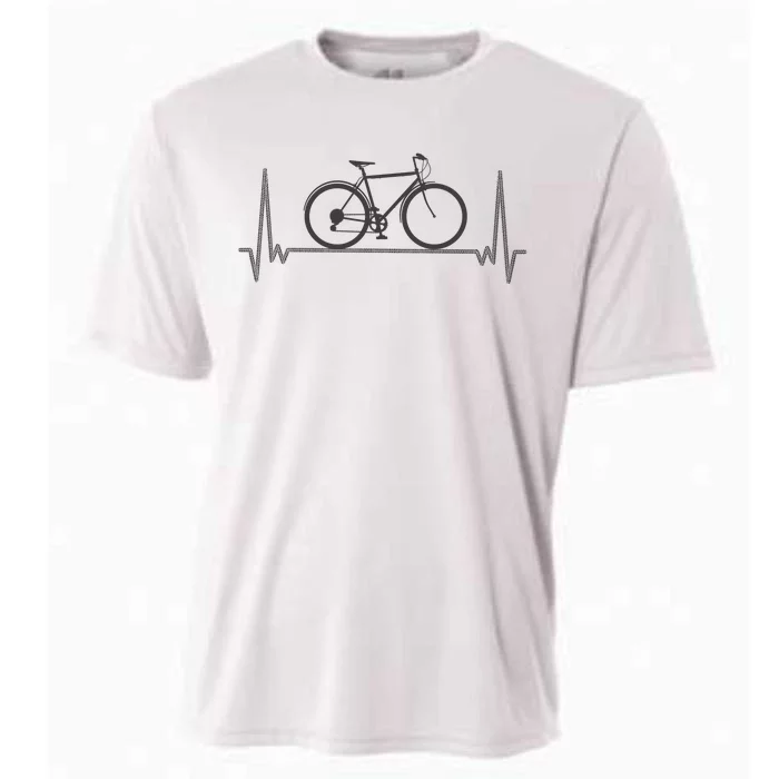 Bicycle Heartbeat Cooling Performance Crew T-Shirt