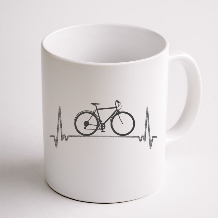 Bicycle Heartbeat Front & Back Coffee Mug