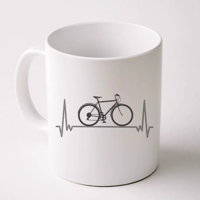 Bicycle Heartbeat Front & Back Coffee Mug