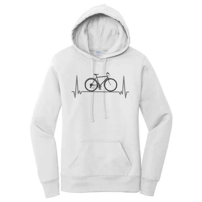 Bicycle Heartbeat Women's Pullover Hoodie