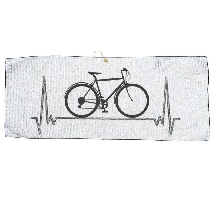 Bicycle Heartbeat Large Microfiber Waffle Golf Towel