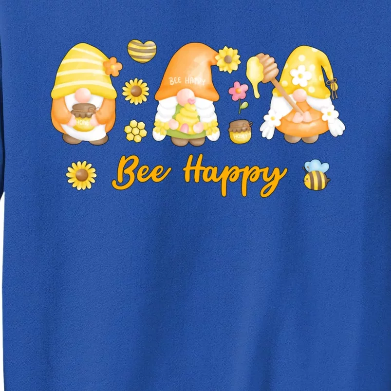 Bee Happy Beekeeping Honey Bee Gnome Gift Sweatshirt