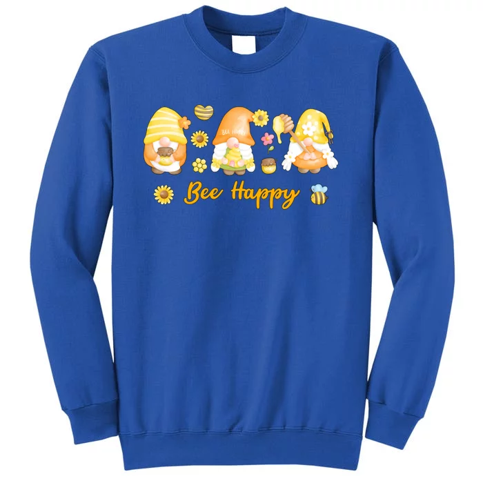 Bee Happy Beekeeping Honey Bee Gnome Gift Sweatshirt