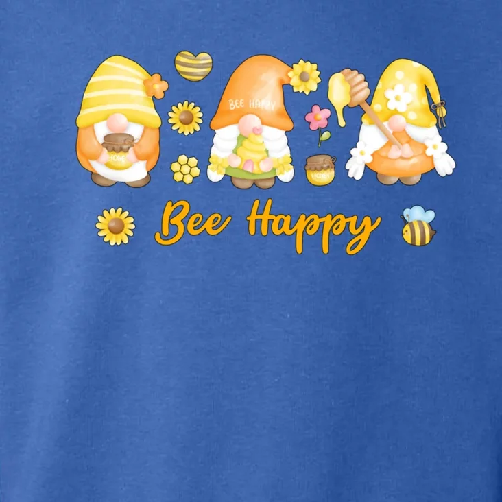 Bee Happy Beekeeping Honey Bee Gnome Gift Toddler Hoodie