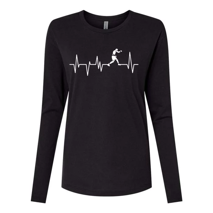 Boxer Heartbeat Boxing Gift Boxing Lover Boxing Trainer Gift Womens Cotton Relaxed Long Sleeve T-Shirt