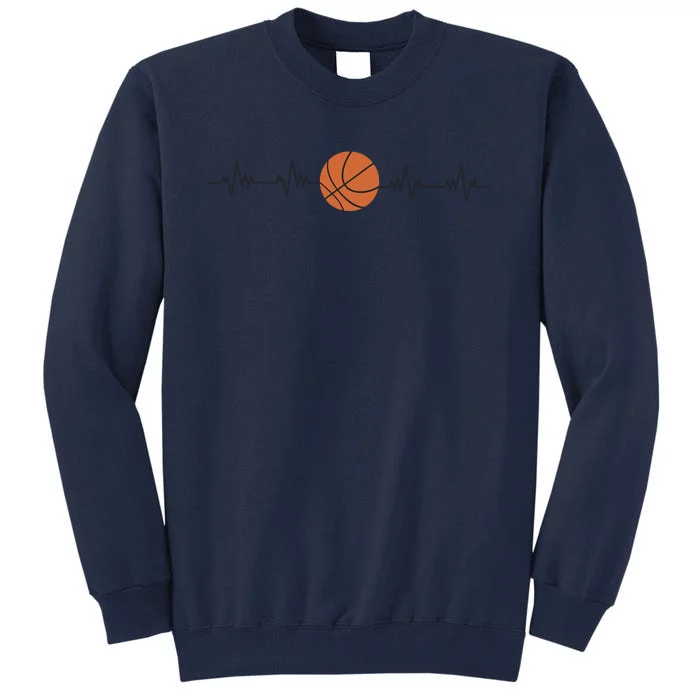 Basketball Heartbeat Tall Sweatshirt