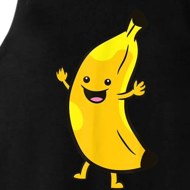 Banana Happy Banana Costume Fruit Love Bananas Ladies Tri-Blend Wicking Tank