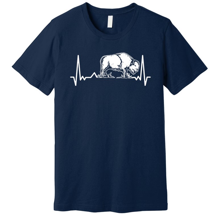 Bison Heartbeat Buffalo Premium T-Shirt