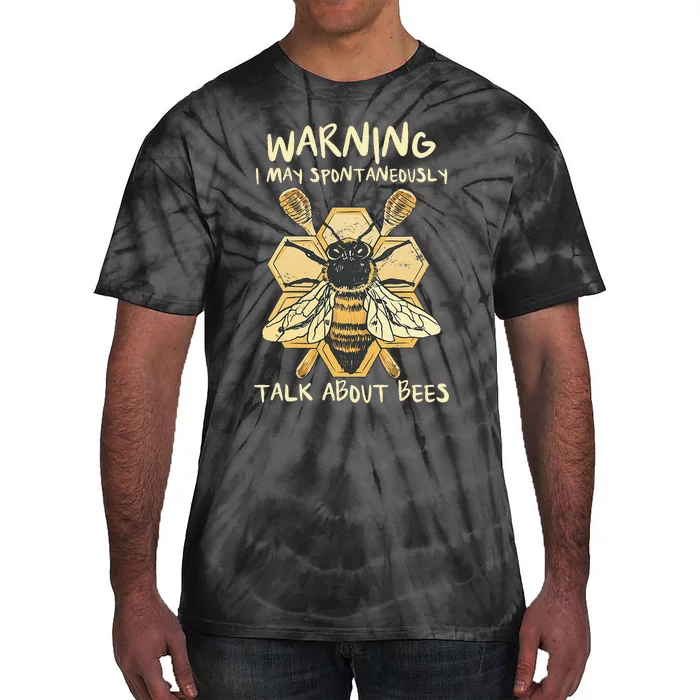 Bee Honeycomb Beekeeper Apiarist Funny Beekeeping Lover Tie-Dye T-Shirt