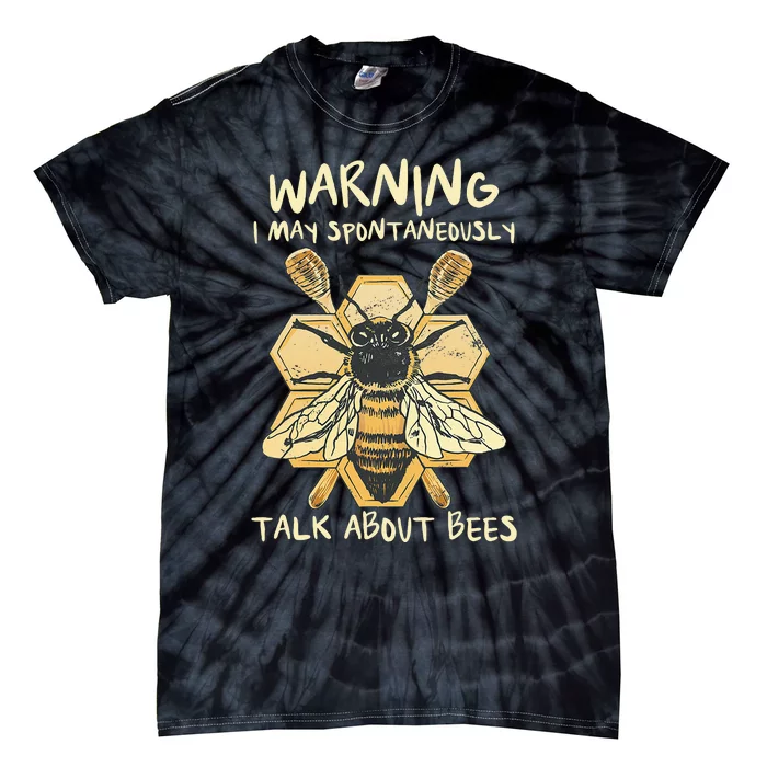 Bee Honeycomb Beekeeper Apiarist Funny Beekeeping Lover Tie-Dye T-Shirt