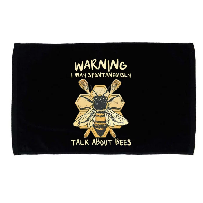 Bee Honeycomb Beekeeper Apiarist Funny Beekeeping Lover Microfiber Hand Towel