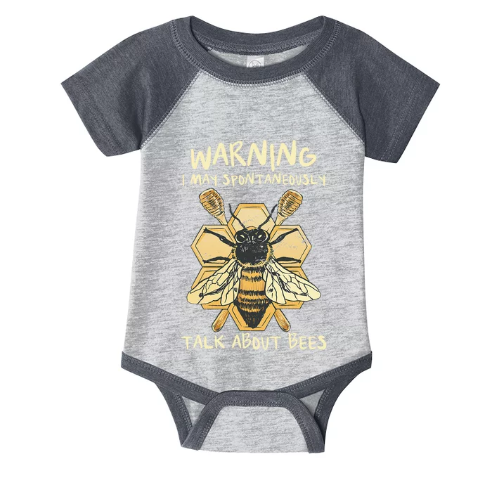 Bee Honeycomb Beekeeper Apiarist Funny Beekeeping Lover Infant Baby Jersey Bodysuit