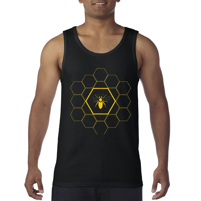 Bee Honeycomb Beekeeper Beekeeping Tank Top