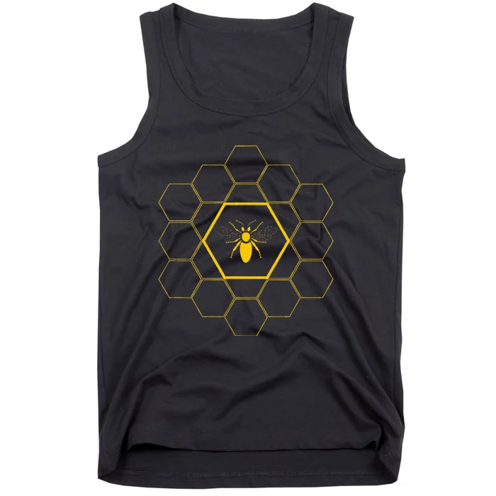 Bee Honeycomb Beekeeper Beekeeping Tank Top