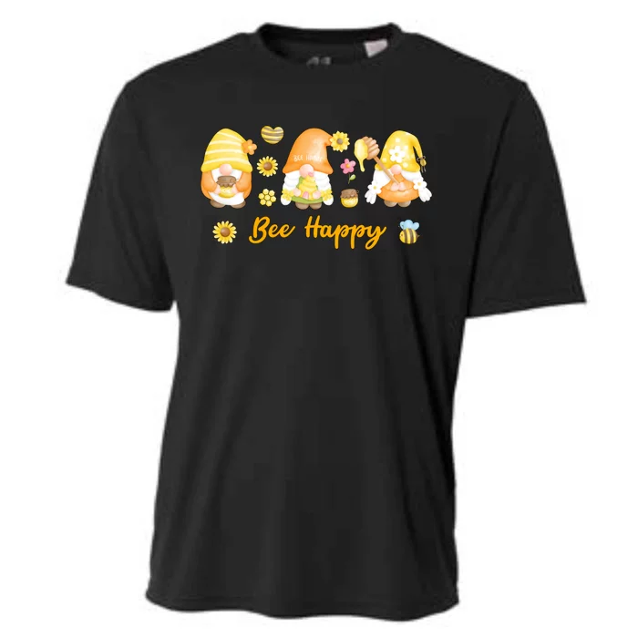 Bee Happy Beekeeping Honey Bee Gnome Cute Gift Cooling Performance Crew T-Shirt