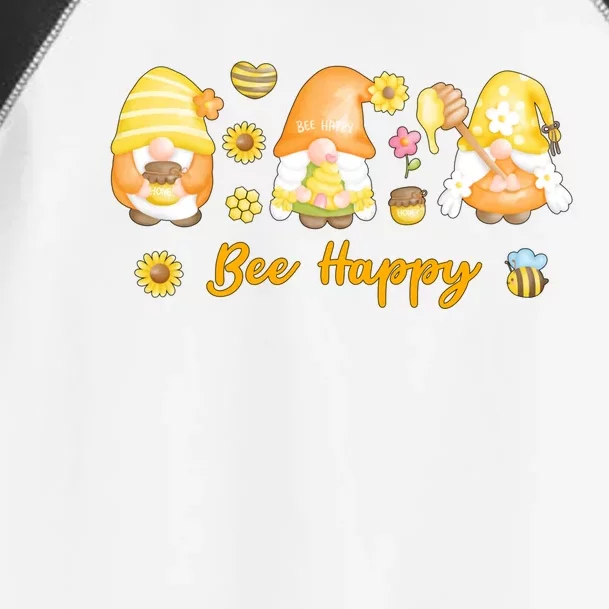 Bee Happy Beekeeping Honey Bee Gnome Cute Gift Toddler Fine Jersey T-Shirt