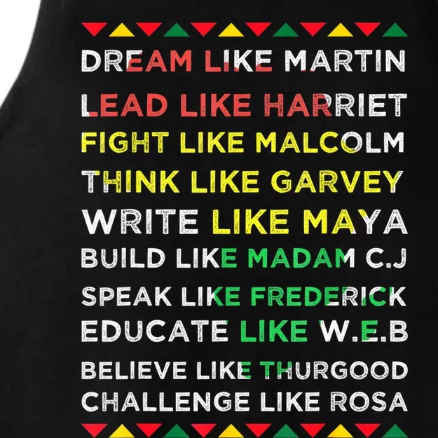 Black History Black History Month African American Ladies Tri-Blend Wicking Tank