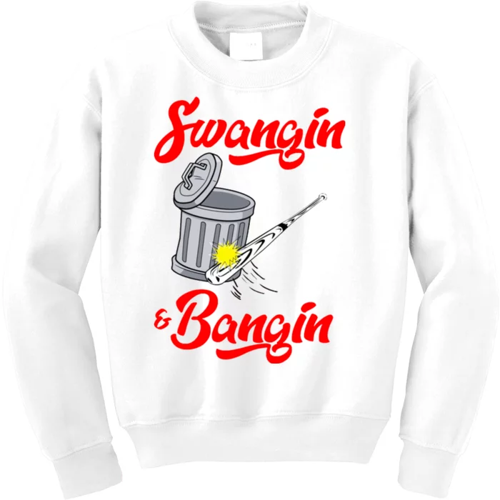 Bangin Houston Baseball Team Kids Sweatshirt