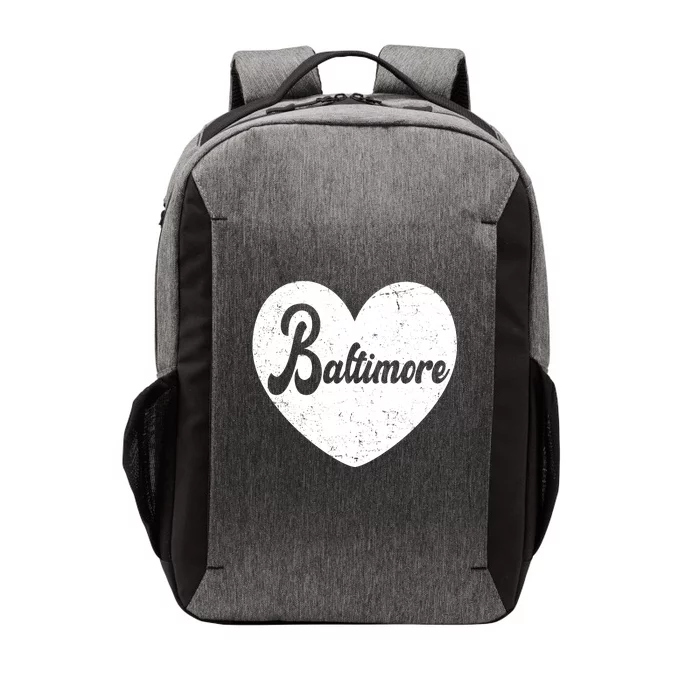 Baltimore Heart Baseball Sports Fan Vector Backpack