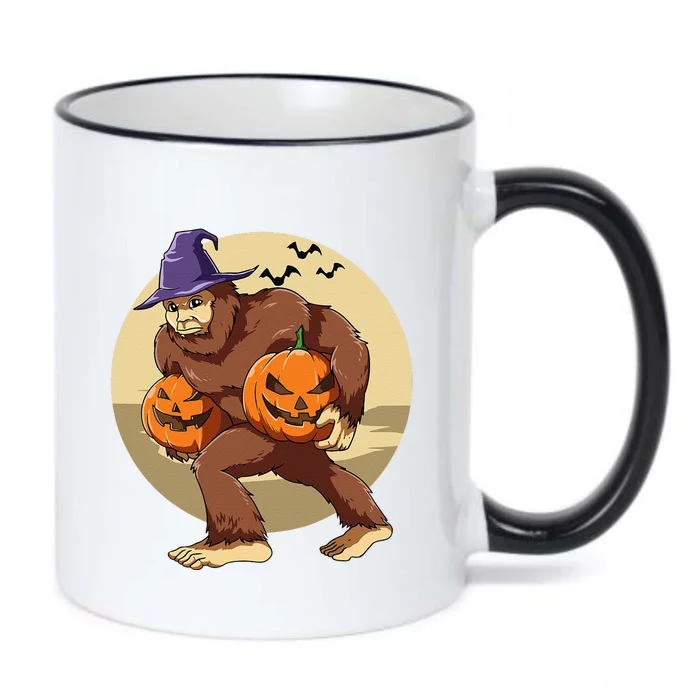 Bigfoot Halloween Bigfoot Lover Pumpkin Bigfoot Halloween Black Color Changing Mug