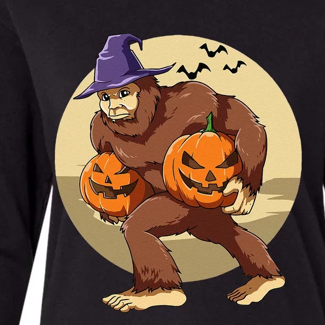 Bigfoot Halloween Bigfoot Lover Pumpkin Bigfoot Halloween Womens Cotton Relaxed Long Sleeve T-Shirt