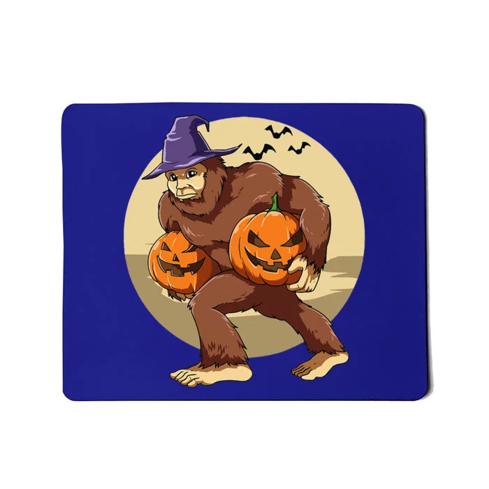 Bigfoot Halloween Bigfoot Lover Pumpkin Bigfoot Halloween Mousepad