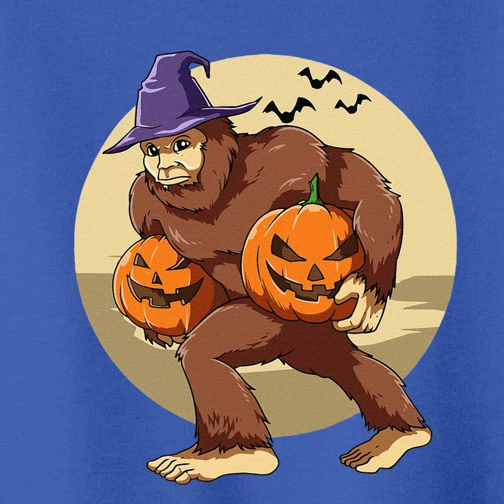 Bigfoot Halloween Bigfoot Lover Pumpkin Bigfoot Halloween Toddler T-Shirt