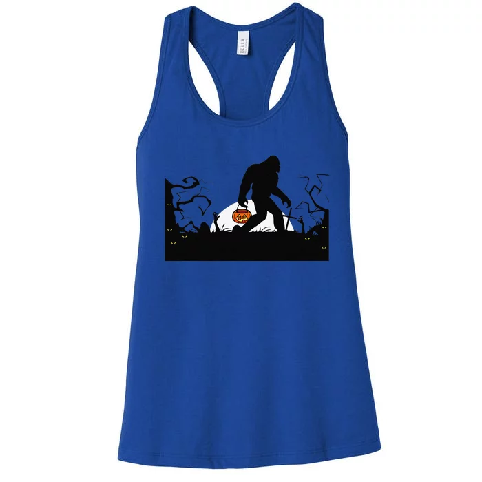 Bigfoot Halloween Bigfoot Lover Women's Racerback Tank