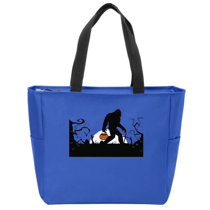 Bigfoot Halloween Bigfoot Lover Zip Tote Bag