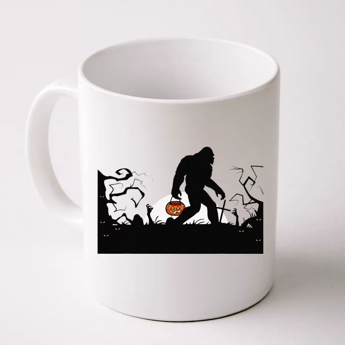 Bigfoot Halloween Bigfoot Lover Front & Back Coffee Mug