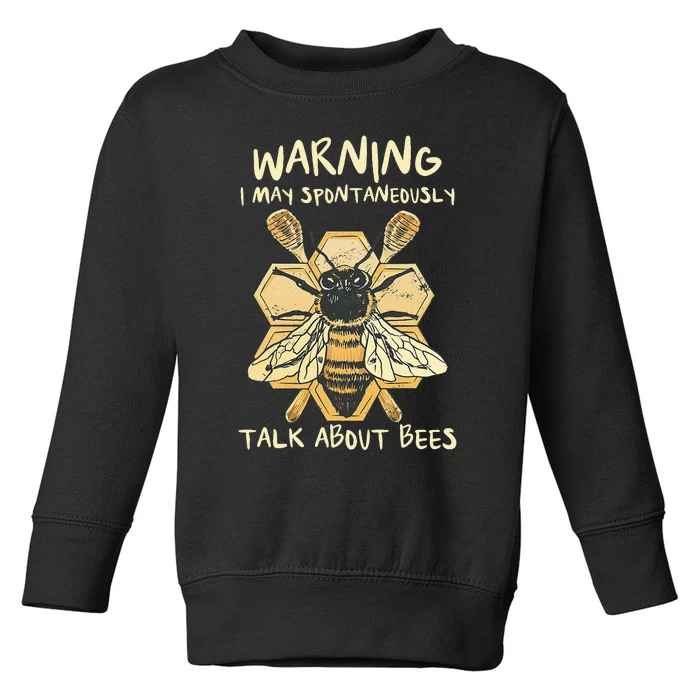 Bee Honeycomb Beekeeper Apiarist Funny Beekeeping Lover Toddler Sweatshirt