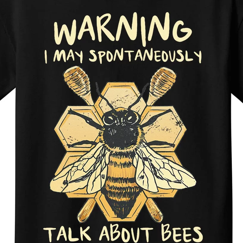 Bee Honeycomb Beekeeper Apiarist Funny Beekeeping Lover Kids T-Shirt