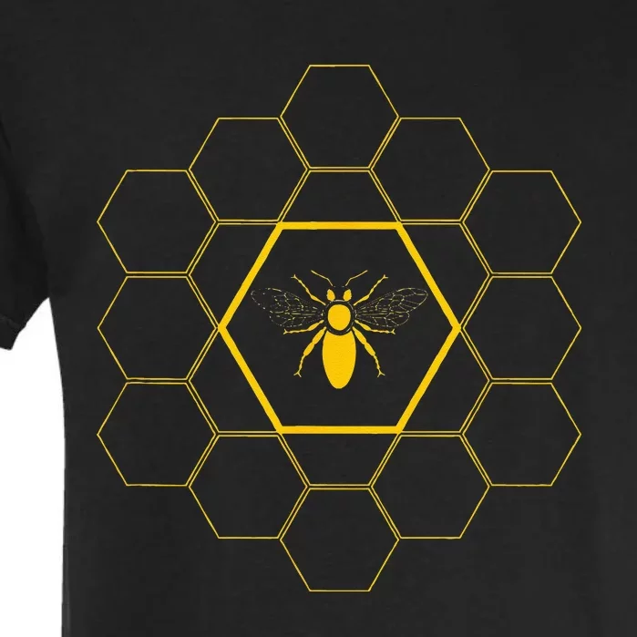 Bee Honeycomb Beekeeper Beekeeping Garment-Dyed Heavyweight T-Shirt