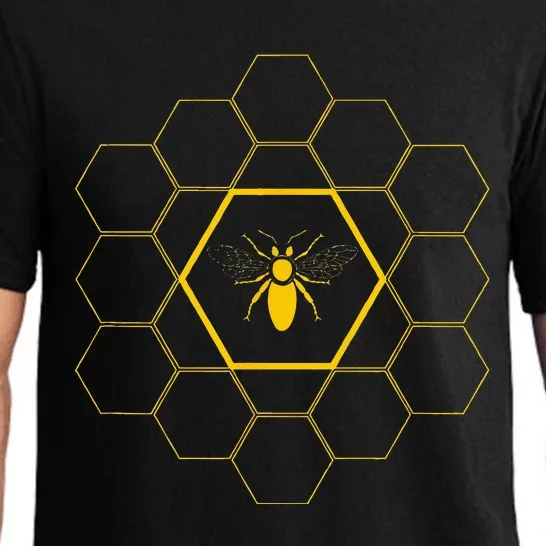 Bee Honeycomb Beekeeper Beekeeping Pajama Set