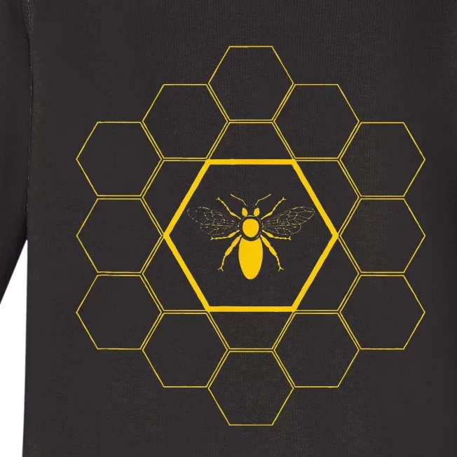 Bee Honeycomb Beekeeper Beekeeping Baby Long Sleeve Bodysuit