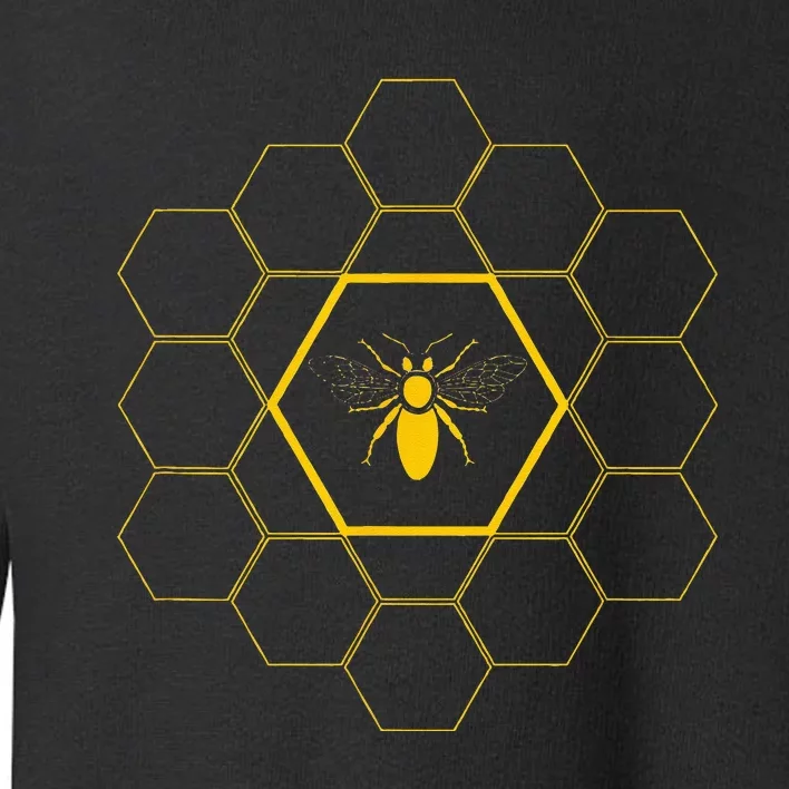 Bee Honeycomb Beekeeper Beekeeping Toddler Sweatshirt