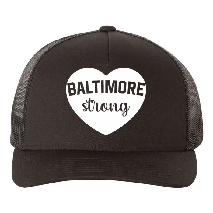 Baltimore Heart Baltimore Bridge Heart Baltimore Strong Yupoong Adult 5-Panel Trucker Hat