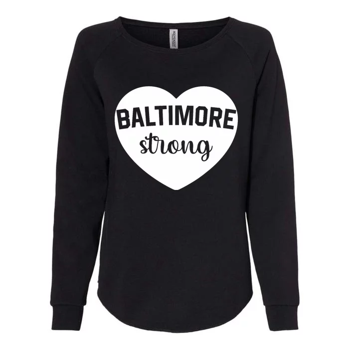 Baltimore Heart Baltimore Bridge Heart Baltimore Strong Womens California Wash Sweatshirt