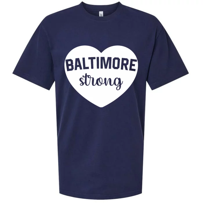 Baltimore Heart Baltimore Bridge Heart Baltimore Strong Sueded Cloud Jersey T-Shirt