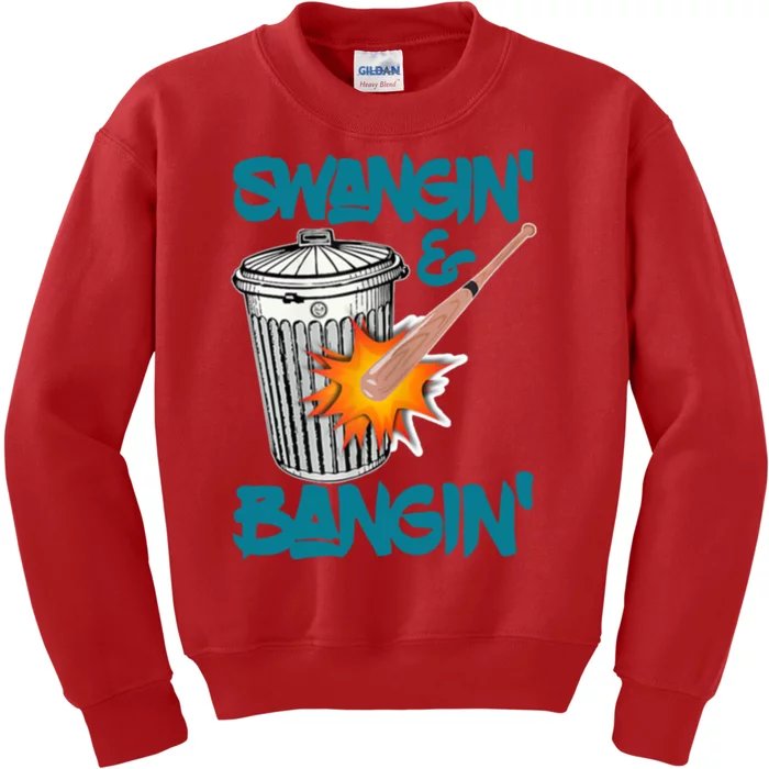 Bangin Houston Baseball Team Kids Sweatshirt